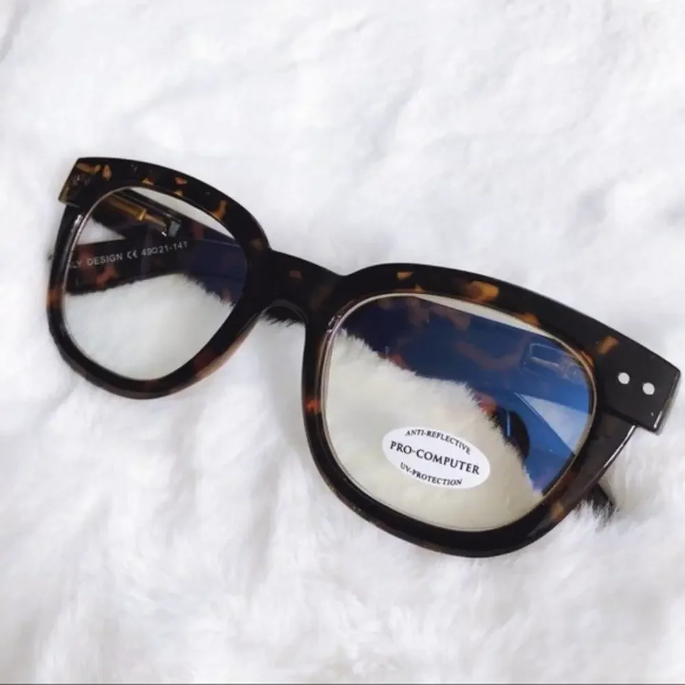 Jade Brown Computer Blue Light Glasses